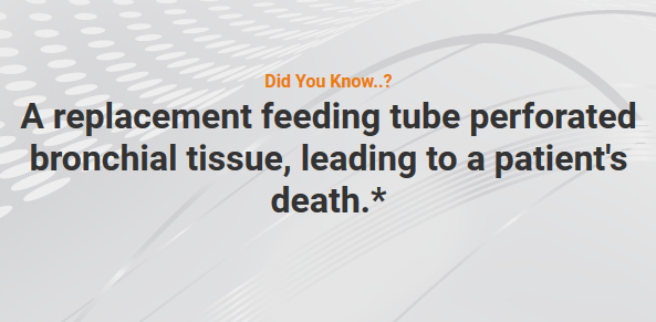 Death Associated with Replacement Feeding Tube – Tuesday Tube Facts